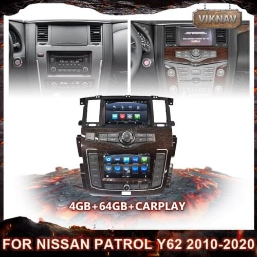Car Radio Android GPS Navi Multimedia Player For infiniti QX80 Nissan Patrol Y62 2010-2020 Video Stereo Receiver Dual screen