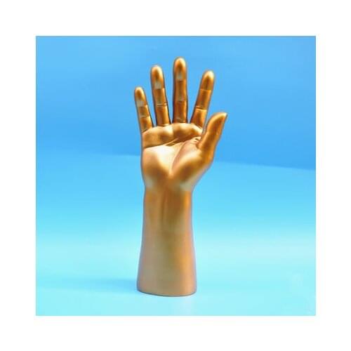 Free Shipping!! Fashionable Best Quality Men Golden Hand Mannequin Hand Manikin Made In China