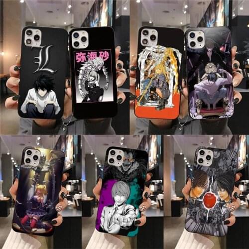 Rem and Misa Death Note L·Lawliet Phone Case For iphone 12 11 Pro Max Mini XS Max 8 7 6 6S Plus X 5S SE 2020 XR cover