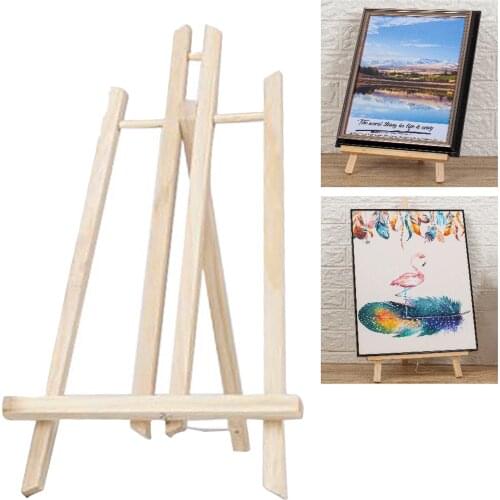 Wooden Easel Shelf Holder Stand for Artist Painting Sketching DIY Arts Photo Cards Displaying Painting Supplies 40cm