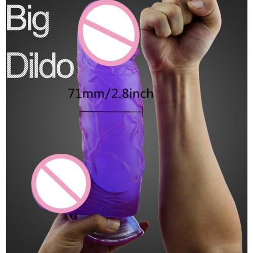 Erotic 71MM Big Dildo Gode Sodomie Jouet Sexuel Strapon Anal Penis Consolador Plug Lesbian Dick Sexshop Adult Sextoy For Couples