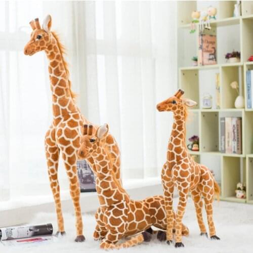 Giant size Giraffe Plush Toys Cute Stuffed Animal Soft Giraffe Doll Birthday Gift Kids Toy