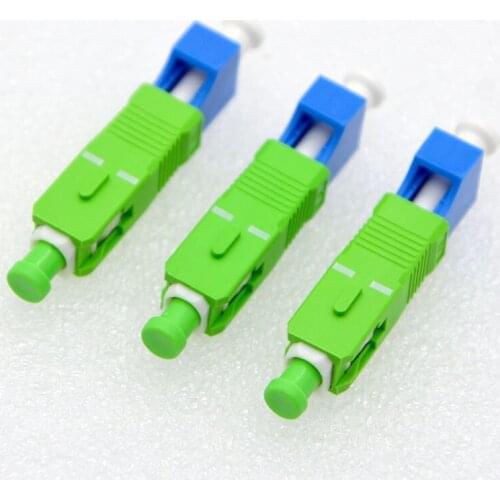 GONGFENG 10PCS New LC/PC Female -SC/APC Male Optical Fiber Connector Flange Adapter Coupler Special Wholesale