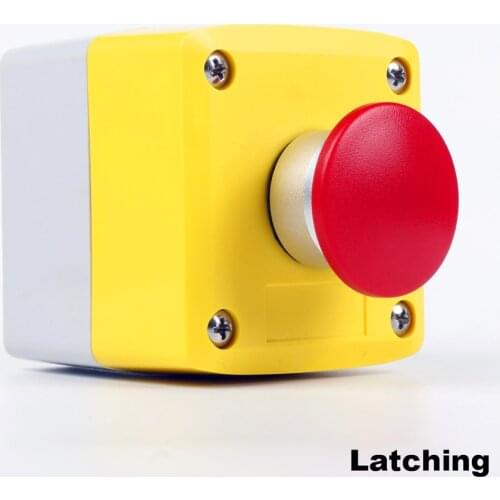 Mushroom button Latching button switch+button BOX GOB-1A-11MT IP65 Suitable for harsh environment