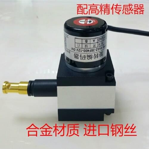 Linear Pull Rope Displacement Sensor Pulse Analog of Wire Encoder Sensor 0-10V4-20MA