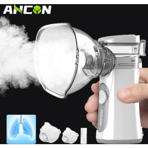 Mini Inhalador Portable Nebulizer Handheld Silent Inhale Nebulizador For Baby Kid Adult Atomizer Autoclean Mesh Asthma Inhaler