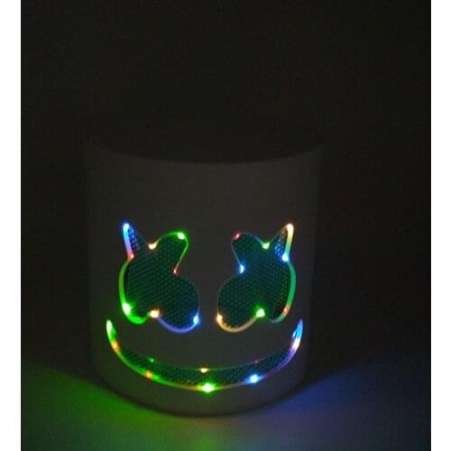 Fashion Luminous LED Mask DJ Costumes Accessories Party Supplies Neon Light Mask For Music Festival Nightclub Dance