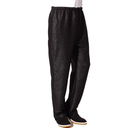 Vestido chines Mens Tai Chi Kung Fu Pants Hot Sale Classic Cotton Trousers Pleated Pant Black Pantalones new 2020