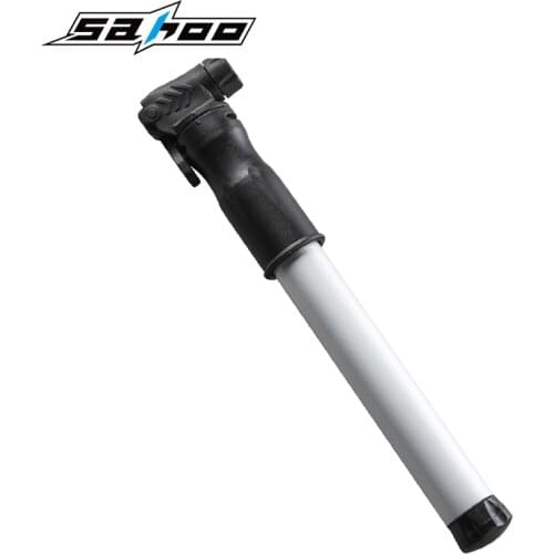 SAHOO Hand Cycling Compact Bike Bicycle Mini Type Tire Pump for Mountain and Road Dual Presta Schrader Valve Inflator