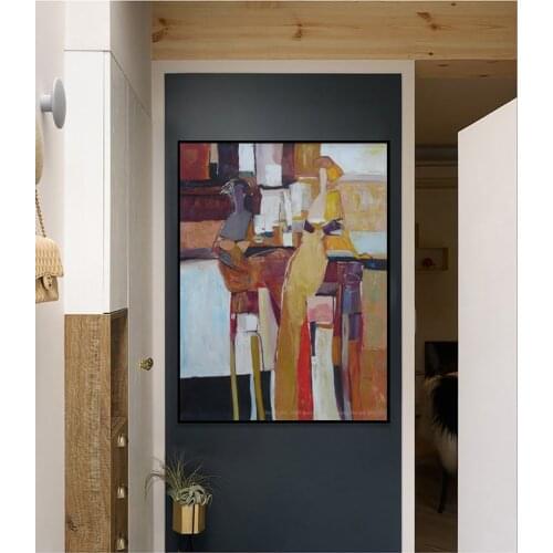 Muya wall painting abstract figure pinturas al oleo laminas de cuadros pared decorativas wall pictures for bedroom living room