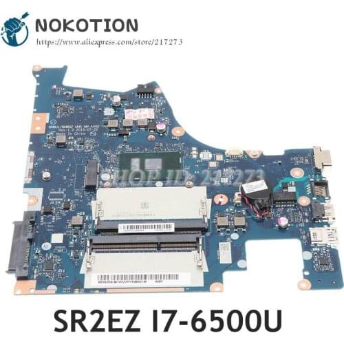 NOKOTION 5B20K38210 5B20K38182 BMWQ1 BMWQ2 NM-A482 For Lenovo IdeaPad 300-15 300-15ISK laptop Motherboard SR2EZ I7-6500U