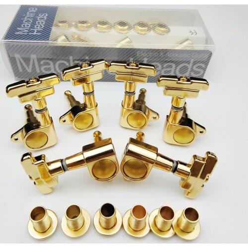 New KAYNES J-109 3R+3L Gold Electric Guitar Machine Heads Tuners Art Deco Rotomatic Imperial Style Head Guitar Tuning Pegs
