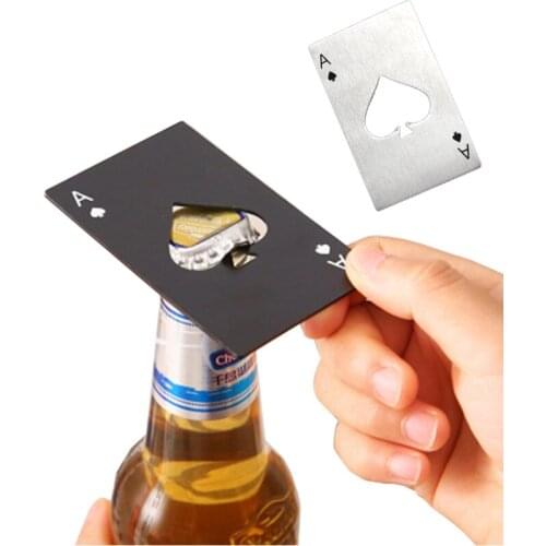Poker Card Spades Beer Bottle Opener Personalized Wedding Party Favors Banquet Gift Home Kitchen Dinner Beer Bar Creative Tools