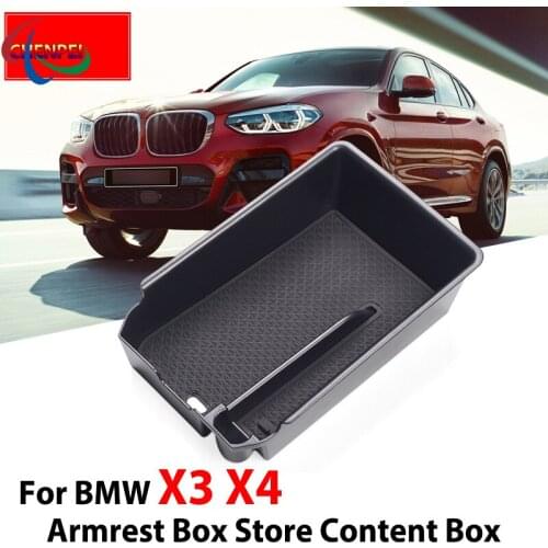 For BMW X4 X3 2019-2021 Armrest Box Storage Box Modified Central Storage Box Compartment Box Decoration Car Accessories