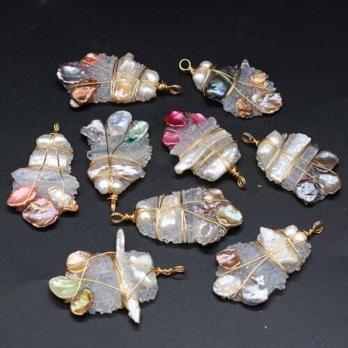 New Style Pendant Natural Stone Irregular Winding Pearl For Jewelry Making DIY Necklace Bracelet Accessory