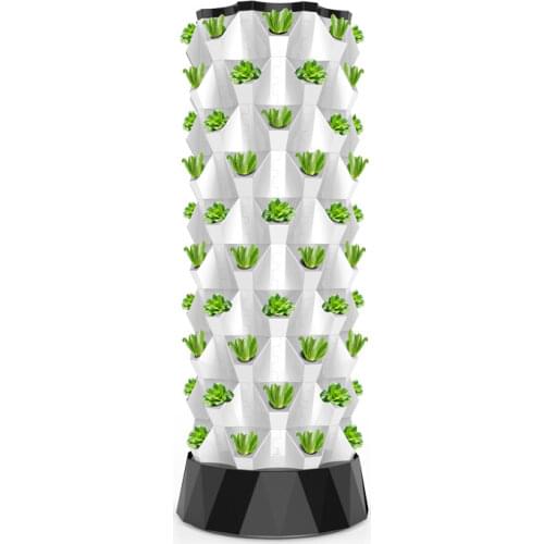 Indoor Greenhouse Vertical Hydroponic Farming System Kits Pineapple Aeroponic Tower 10 Layers