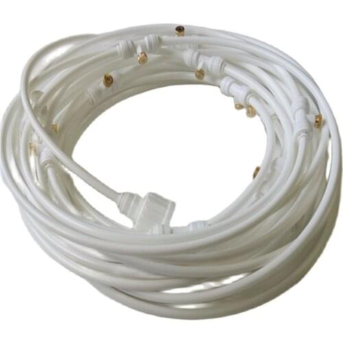 6M White Outdoor Misting Cooling sprayer System for Greenhouse Garden flowers plant Watering Irrigation nebulizer sprinkler