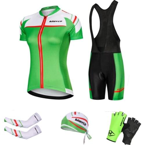 Outdoor Bicycle Clothes Cycling Sets Summer Short Sleeve Sportswear Outfit Mtb Jersey Set Pro Team Mountain Bike Clothing Women
