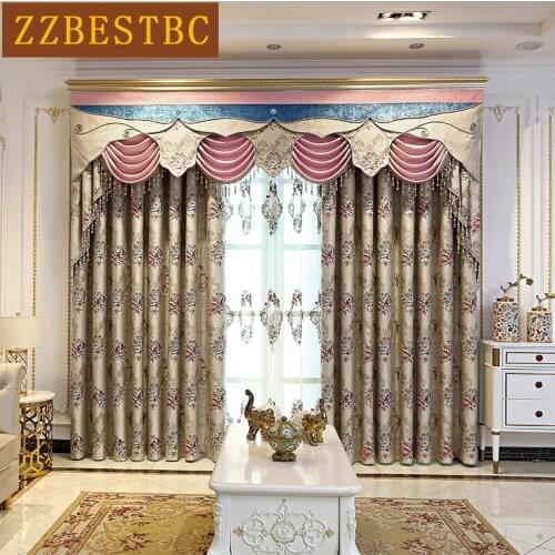 Southeast Asia high-quality custom curtains high-end cashmere blackout curtains suitable for bedroom living room kitchen curtain