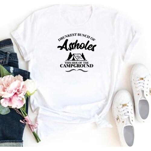 Funny Letters Women T-shirt Cotton Personalized Tshirt Women White Loose Vintage Tee Shirt Femme Gothic Top Women T Shirts