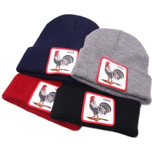 Winter Hats For Women And Men COCE Beanie Bonnet Hat 2020 Fasion Animal Embroidered Knitted Cap Warm Streetwear Hats Hot