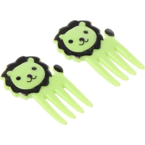 10Pcs Mini Kawaii Animal Farm Cartoon Fork Fruit Toothpick Sign Bento Lunches