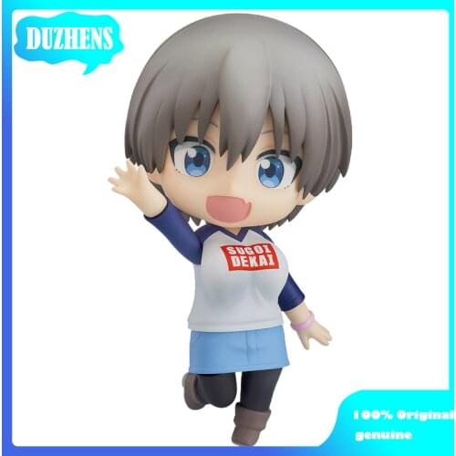 100% Original genuine Uzaki-chan Wants to Hang Out! uzaki hana Q version figma PVC Action Figure Anime Figure Model Doll Gift
