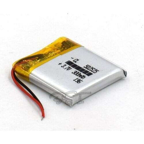 3.7V Rechargeable 300mAH 502525 Li-Polymer lithium ion Li-ion Battery for Toy GPS mp3 mp4 Speaker Reader Recorder Camera