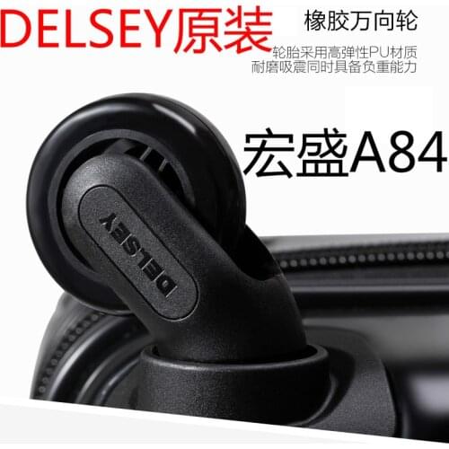A-84 Silent Universal Wheel DELSY French Ambassador Trolley Case Luggage Accessories Wheel A84 Rubber replacement original wheel