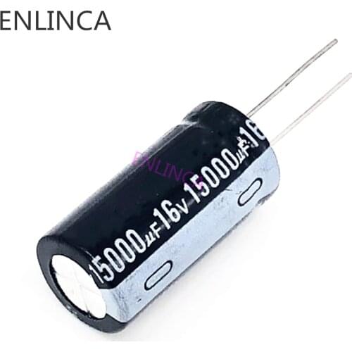 2~4pcs/lot T08 15000uf16V aluminum electrolytic capacitor size 17*35 16V 15000uf 20