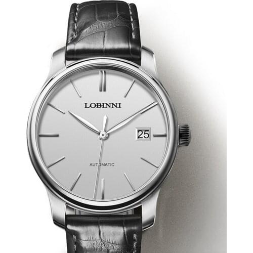 Wrist watch men,mens automatic watches LOBINNI man luxury brand mechanical waterproof wristwatch dress switzerland relogio clock