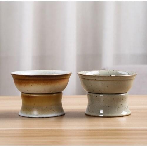 Tea Funnel Tea Strainer Ceramic Filter Course Ceramic Tea Set Antique Compartment Tea Strainer Kung Fu Tea Ceremony Tea Filter