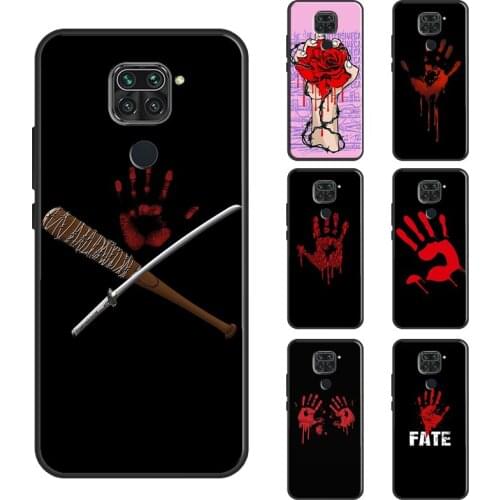 Bloody Hand Case For Xiaomi Redmi Note 10 Pro Note 8 9S 8T Note 9 Pro Coque For Redmi 9T 9C 9A 7A 8A