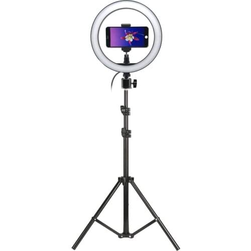 Photography LED Selfie Ring Light 10inch Photo Studio Camera Light With Tripod Stand for Tik Tok VK Youtube Live Video Makeup