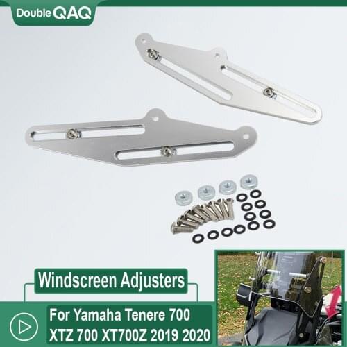 New Motorcycle Support Holder kits Windshield Bracket Windscreen Adjusters For Yamaha Tenere 700 XTZ 700 XT700Z 2019 2020