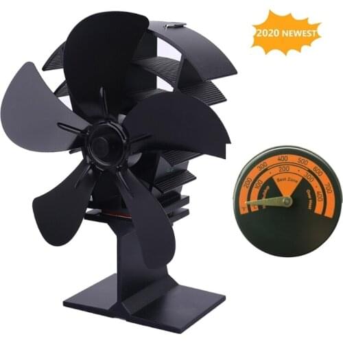 Magnetic Fireplace Fan Stove Thermometer for Log Wood Burner Barbecue Oven Temperature Gauge Meter Tool