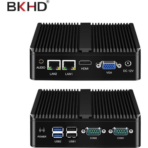 Fanless J4105 J4125 Mini PC with Processor CPU TDP 7.5W Industrial PC Quad core Windows 10 HTPC