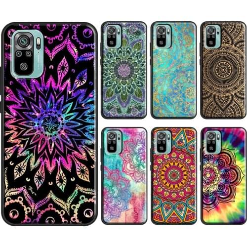 Watercolor nebula Mandala Flower For Xiaomi Redmi Note 10 Pro 8T 9S Note 8 9 Pro Soft Case For Redmi 9 9C 9A 8A 9T Funda