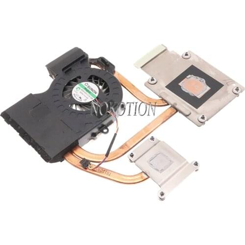 Nokotion 666520-001 666527-001 radiator for HP Pavilion DV7 DV7-6000 DV7Z-6100 Laptop GPU Cooling heatsin with fan SOCKET FS1