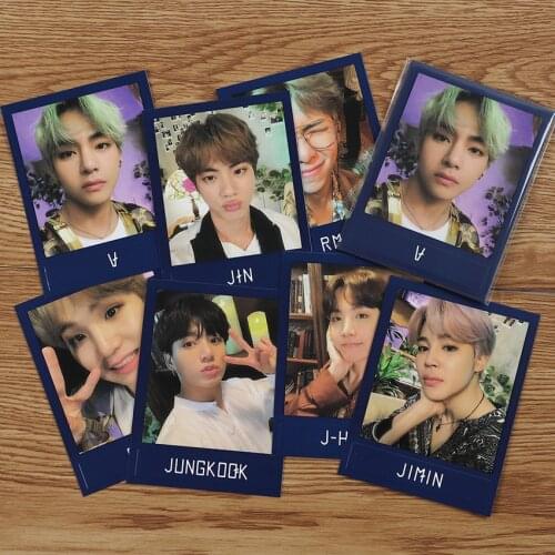 New South Korean Groups Kpop Bangtan Boys Light Photo Cards Members Clearly LOMO Cards Premium Photos 7Pcs/Set Top Quality