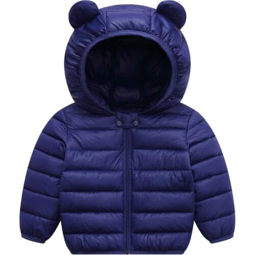 Super Light Kids Baby Jackets Coats Hooded Winter Toddler Boys Girls Outwear Jacket Down Cotton Padded Warm Children Clothing