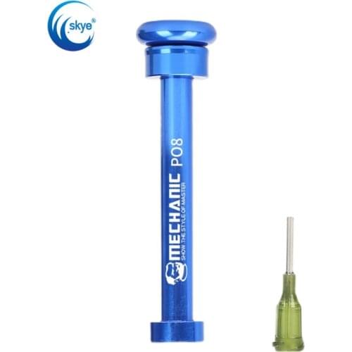 MECHANIC Solder Paste Aluminum Alloy Tube Piston Flux Booster Manual Syringe Plunger Dispenser Propulsion Tool For Phone Repair