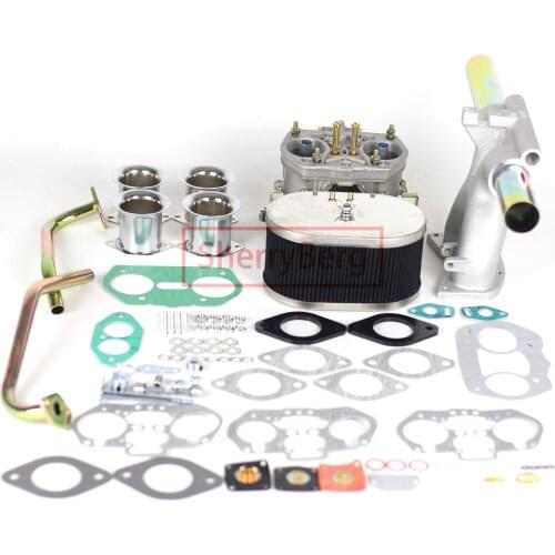 SherryBerg Carburetor Conversion Kit Single 44IDF Carburettor SET Single 44MM IDF for VW SUPER BEETLE Bug Weber HPMX EMPI KIT