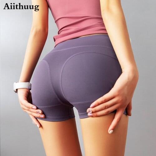 Aiithuug Yoga Shorts Women Workout Scrunch Shorts Sexy Booties Hot Peach Booty Shorts Peach Butt Lifting High Waist Lifting