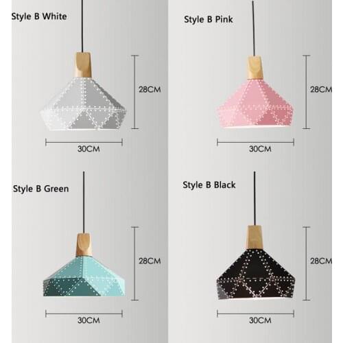 Nordic Loft Industrail Laser Cutting Pendant Lamp Bedroom Restaurant Droplight Modern Scandinavian Wood Hanging Light for Living