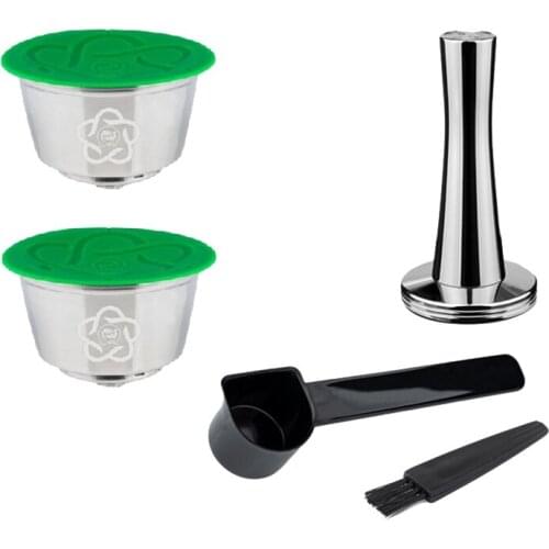 I Cafilas Comfortable Multi-Pattern Household Stainless Steel Coffee Filter Reusable Coffee Capsule Make for Gusto