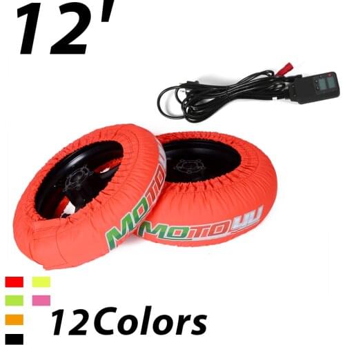 New 12' Front and Rear Universal CE Digital Motorcycle Scooter Race Tire Warmer Racing Tyre warmer Electric blanket