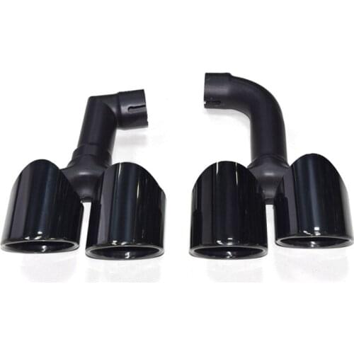 1 Pair Stainless Steel Black Muffler Tip For X3 G01 G08 25i 30i 2018-2020 Car Styling Rear Diffuser End Tailpipe Exhaust Pipe