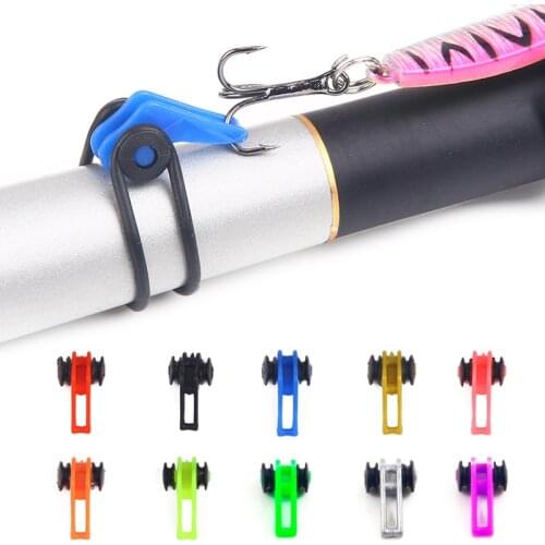 10pcs/ outdoor Winter fishing lure hook up Fishing supplies 1.3cm/0.7g Artificial Silica gel Circle fishing hook bait fish lure