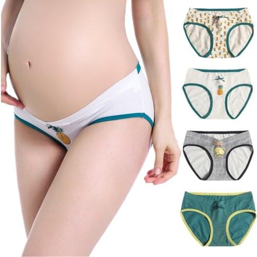2Pcs/lot Maternity Panties Pregnancy Underwear Belly Support Briefs For Pregnant Women Low Waist UnderPants Panty XXL XXXL